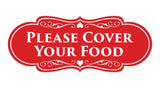 Signs ByLITA Designer Please Cover Your Food Sign