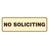 Standard No Soliciting Sign