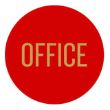Circle OFFICE Wall / Door Sign
