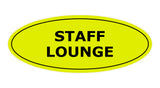 Signs ByLITA Oval Staff Lounge Sign