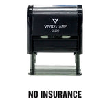 No Insurance Self Inking Rubber Stamp