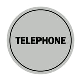 Signs ByLITA Circle Telephone Sign