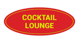 Signs ByLITA Oval Cocktail Lounge Sign