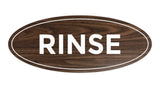 Oval Rinse Sign