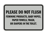 Signs ByLITA Classic Framed Please Do Not Flush Etiquette