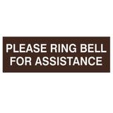 PLEASE RING BELL FOR ASSISTANCE Sign