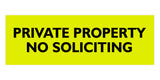 Signs ByLITA Basic Private Property No Soliciting Sign