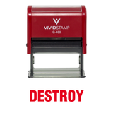 Destroy Office Self Inking Rubber Stamp
