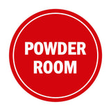 Signs ByLITA Circle Powder Room Sign