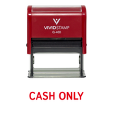 Cash Only Self Inking Rubber Stamp