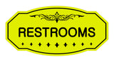 Victorian Restrooms Sign