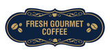 Designer Fresh Gourmet Coffee Wall or Door Sign