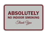 Signs ByLITA Classic Framed Absolutely No Indoor Smoking Thank You Sign