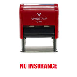 No Insurance Self Inking Rubber Stamp