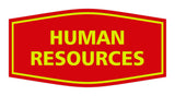 Signs ByLITA Fancy Human Resources Sign with Adhesive Tape, Mounts On Any Surface, Weather Resistant, Indoor/Outdoor Use