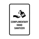 Portrait Round Complimentary Hand Sanitizer Sign