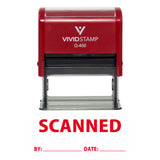Scanned By Date Self Inking Rubber Stamp