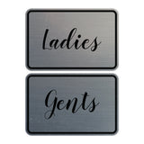 Signs ByLITA Classic Framed Ladies And Gents Sign Set