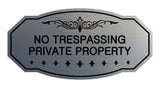 Victorian No Trespassing Private Property Sign