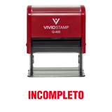 Incompleto Spanish Teacher Self Inking Rubber Stamp