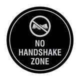 Circle No Handshake Zone Sign