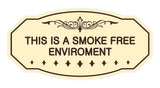 Victorian This Is A Smoke Free Environment Sign