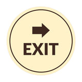 Signs ByLITA Circle Exit-Right Sign