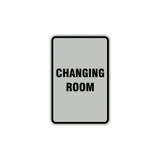 Portrait Round Changing Room Sign