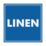Signs ByLITA Square Linen Sign with Adhesive Tape, Mounts On Any Surface
