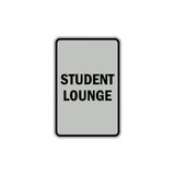 Portrait Round Student Lounge Sign
