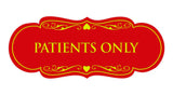 Signs ByLITA Designer Patients Only Sign