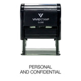 Personal And Confidential Rubber Stamp