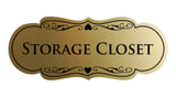 Signs ByLITA Designer Storage Closet Sign