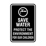 Portrait Round Save Water Protect The Environment For Our Children