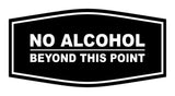 Signs ByLITA Fancy No Alcohol Beyond this Point Sign