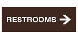 Signs ByLITA Basic Restrooms Right Arrow Directional Sign