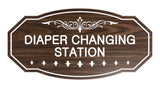 Victorian Diaper Changing Station Sign