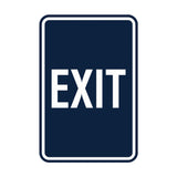 Portrait Round Exit Sign