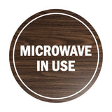 Signs ByLITA Circle Microwave In Use Sign