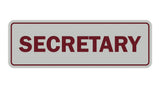 Signs ByLITA Standard Secretary Sign