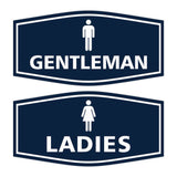 Signs ByLITA Fancy Ladies and Gentlemen Sign Set, 2-Pack