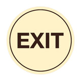 Signs ByLITA Circle Exit Sign