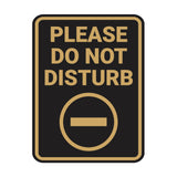 Portrait Round Please Do Not Disturb Wall or Door Sign