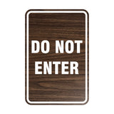 Portrait Round Do Not Enter Sign