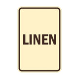 Portrait Round Linen Sign