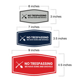 Fancy No Trespassing We have Guns and Shovels Wall or Door Sign