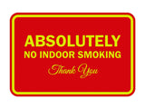 Signs ByLITA Classic Framed Absolutely No Indoor Smoking Thank You Sign