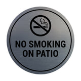 Signs ByLITA Circle No Smoking on Patio Sign