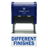 Blue  DIFFERENT FINISHES Self-Inking Office Rubber Stamp