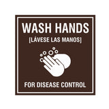 Signs ByLITA Square Wash Hands For Disease Control Sign